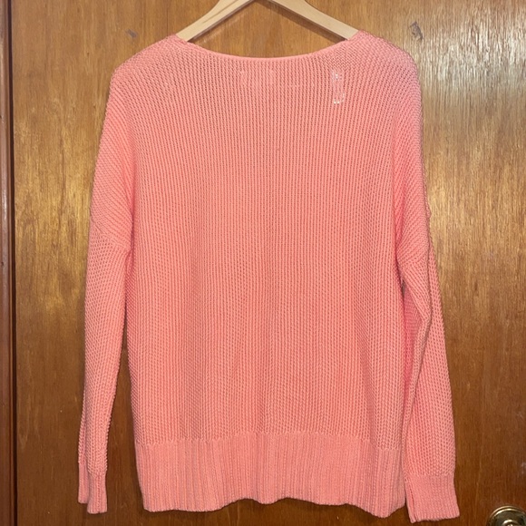 •LUCKY BRAND•NWOT CITRUS SUN ORANGE V NECK KNIT SWEATER SIZE SMALL - Picture 3 of 10